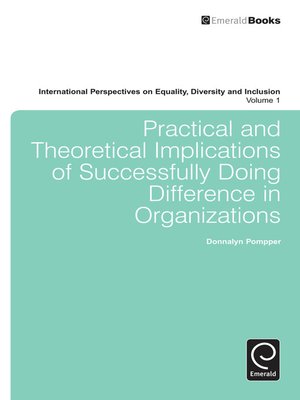 cover image of International Perspectives on Equality, Diversity and Inclusion, Volume 1